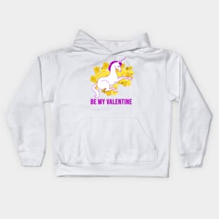 Valentine Unicorn Kids Hoodie